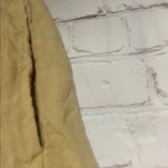 LAUDE THE LABEL Yellow Linen Shorts Size M - Picture 4 of 7